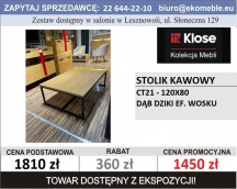 KLOSE- STOLIK KAWOWY CT21, 120X80